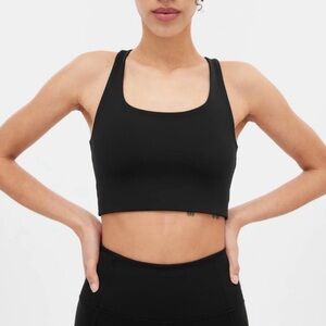 girlfriend collective Paloma Racerback Sports Bra in Black